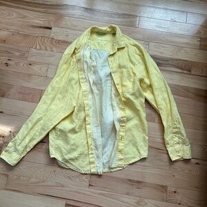 Tommy Bahama Light Yellow Casual Button Down Shirt